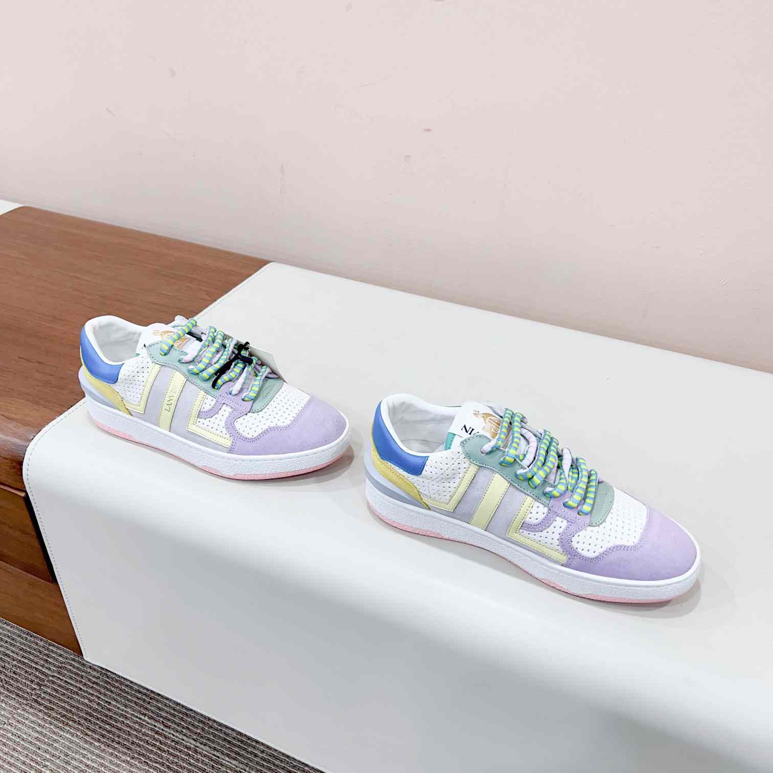 Lanvin Clay Colour-block Sneakers - PerfectKickZ