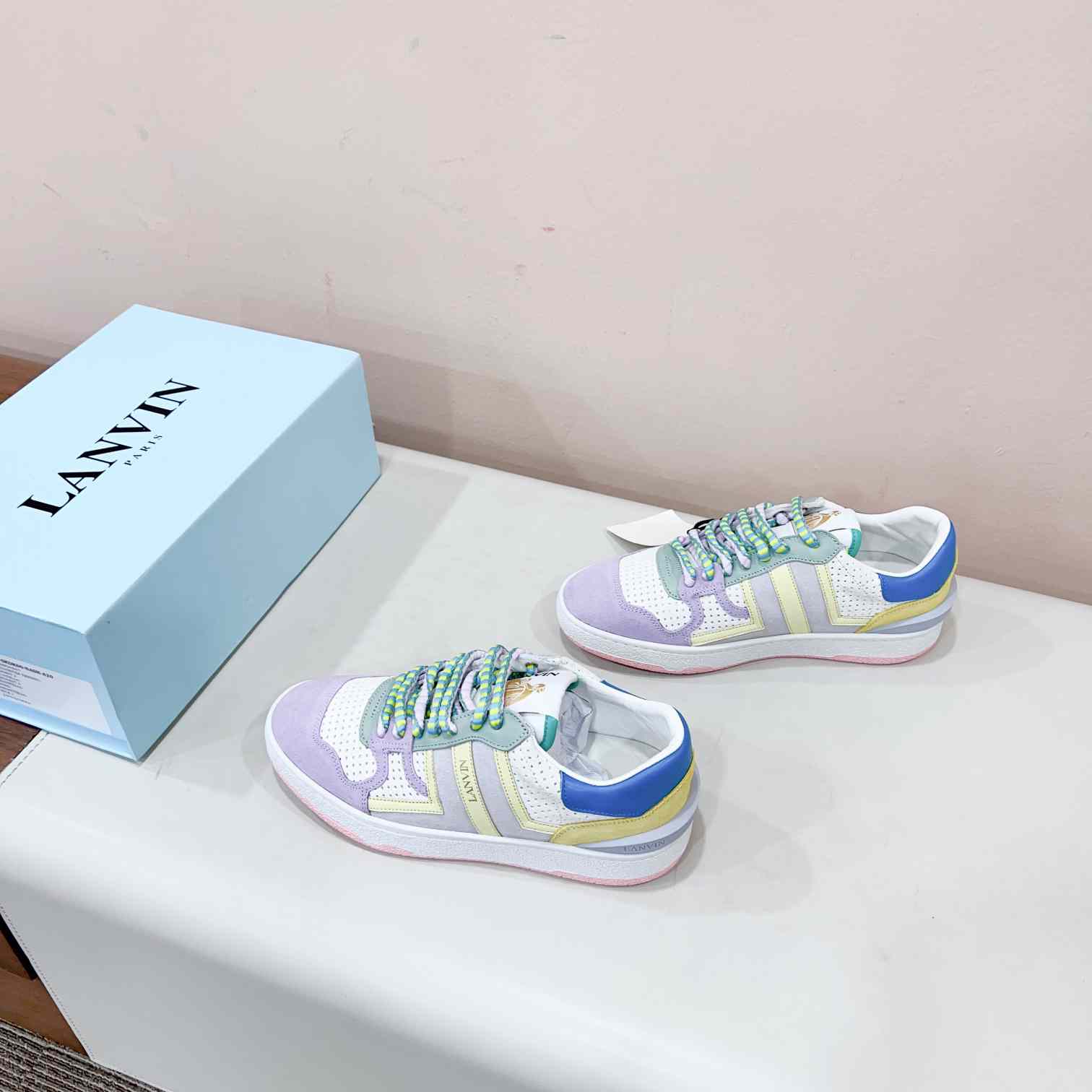 Lanvin Clay Colour-block Sneakers - PerfectKickZ