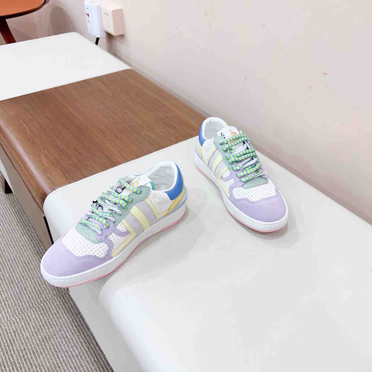 Lanvin Clay Colour-block Sneakers - PerfectKickZ