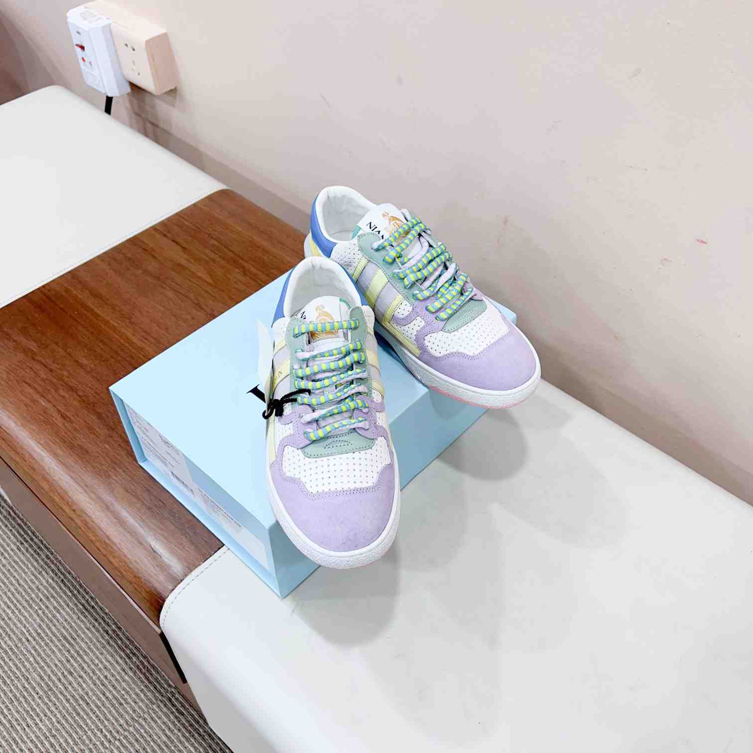 Lanvin Clay Colour-block Sneakers - PerfectKickZ