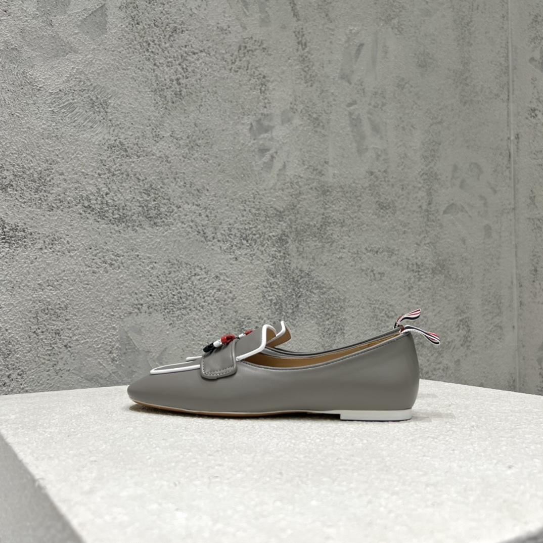 Thom Browne Bow-detail Flat Loafers - PerfectKickZ