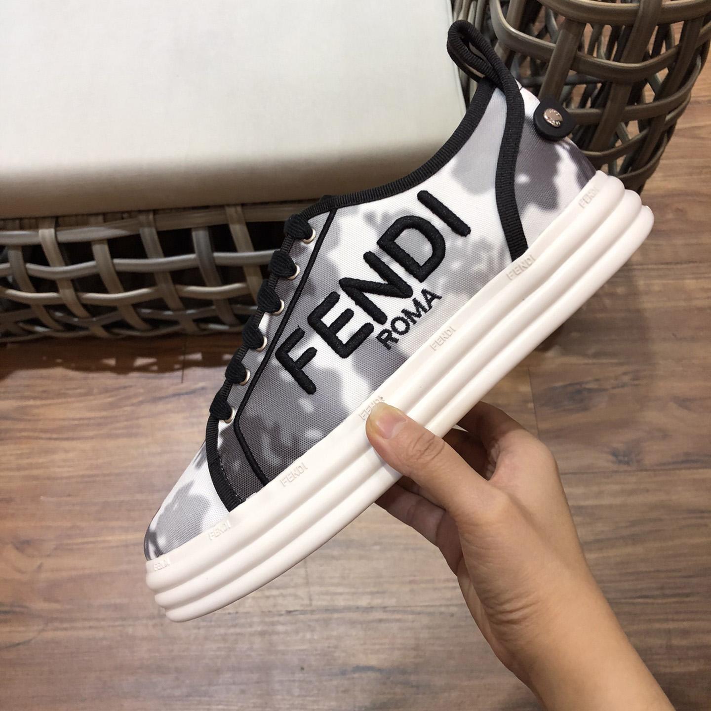 Fendi Rise Canvas Sneaker - PerfectKickZ