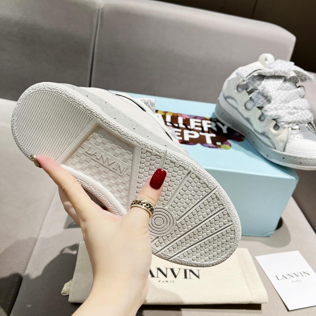 Lanvin Curb Leather Sneakers - PerfectKickZ