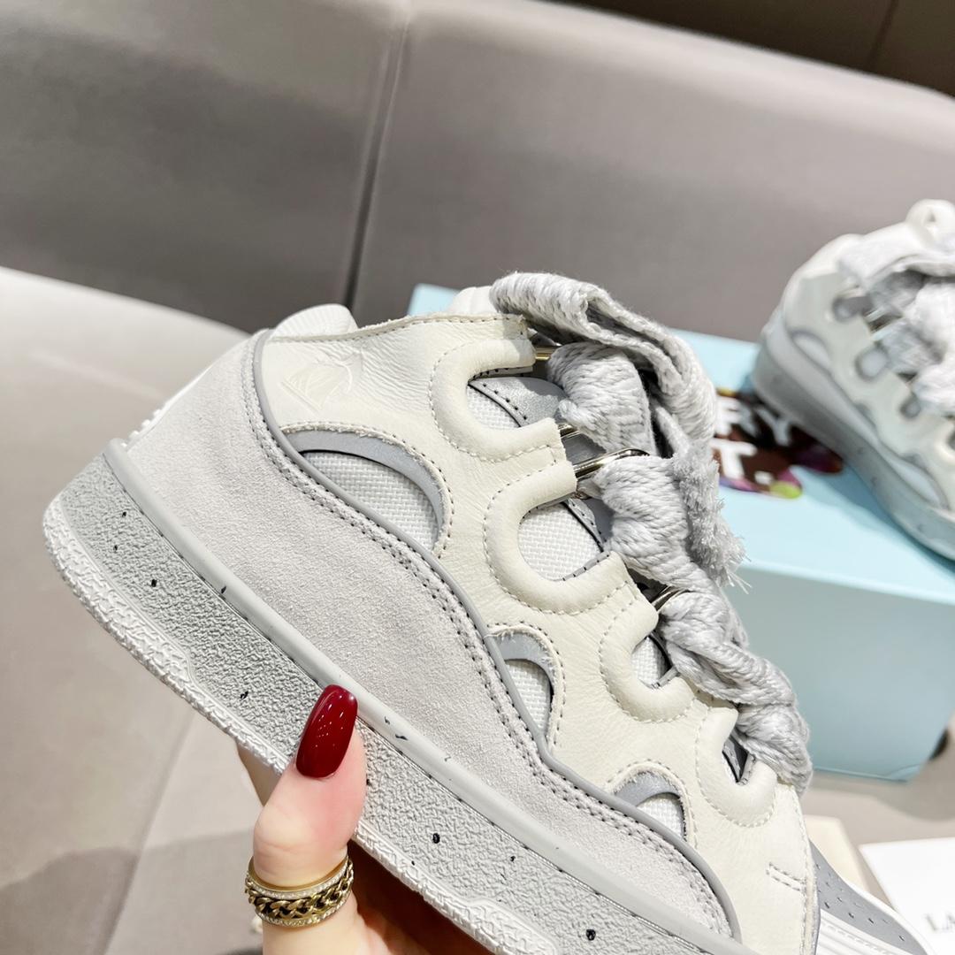 Lanvin Curb Leather Sneakers - PerfectKickZ