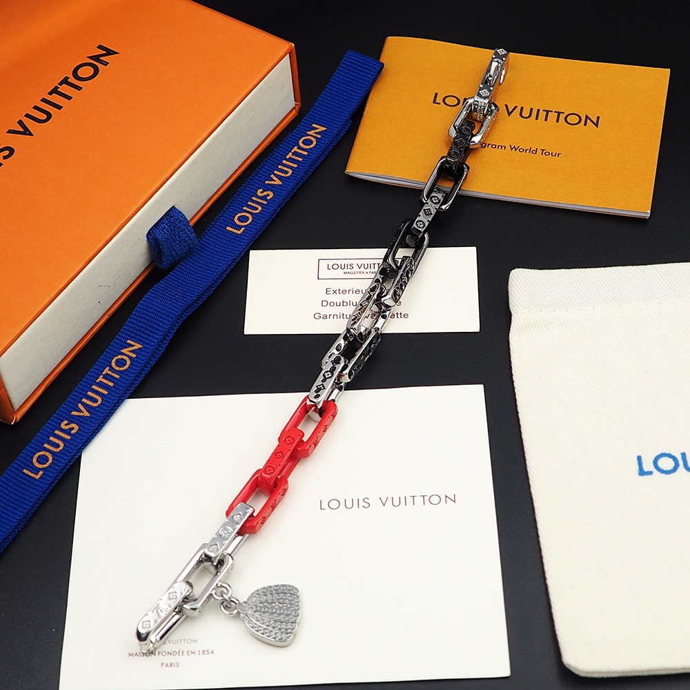 Louis Vuitton LV x YK Monogram Chain Bracelet    M0976 - PerfectKickZ