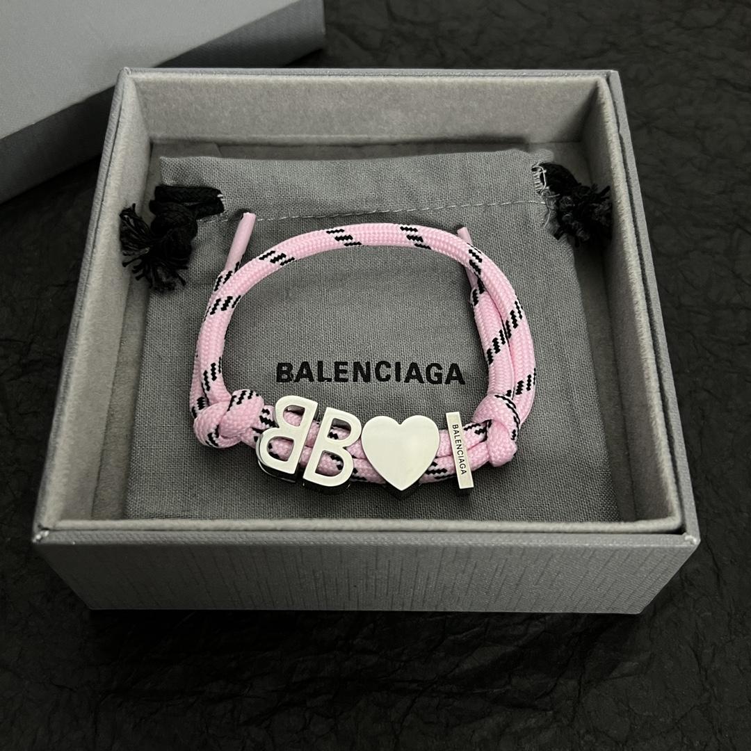 Balenciaga I <3 BB Bracelet In Pink - PerfectKickZ
