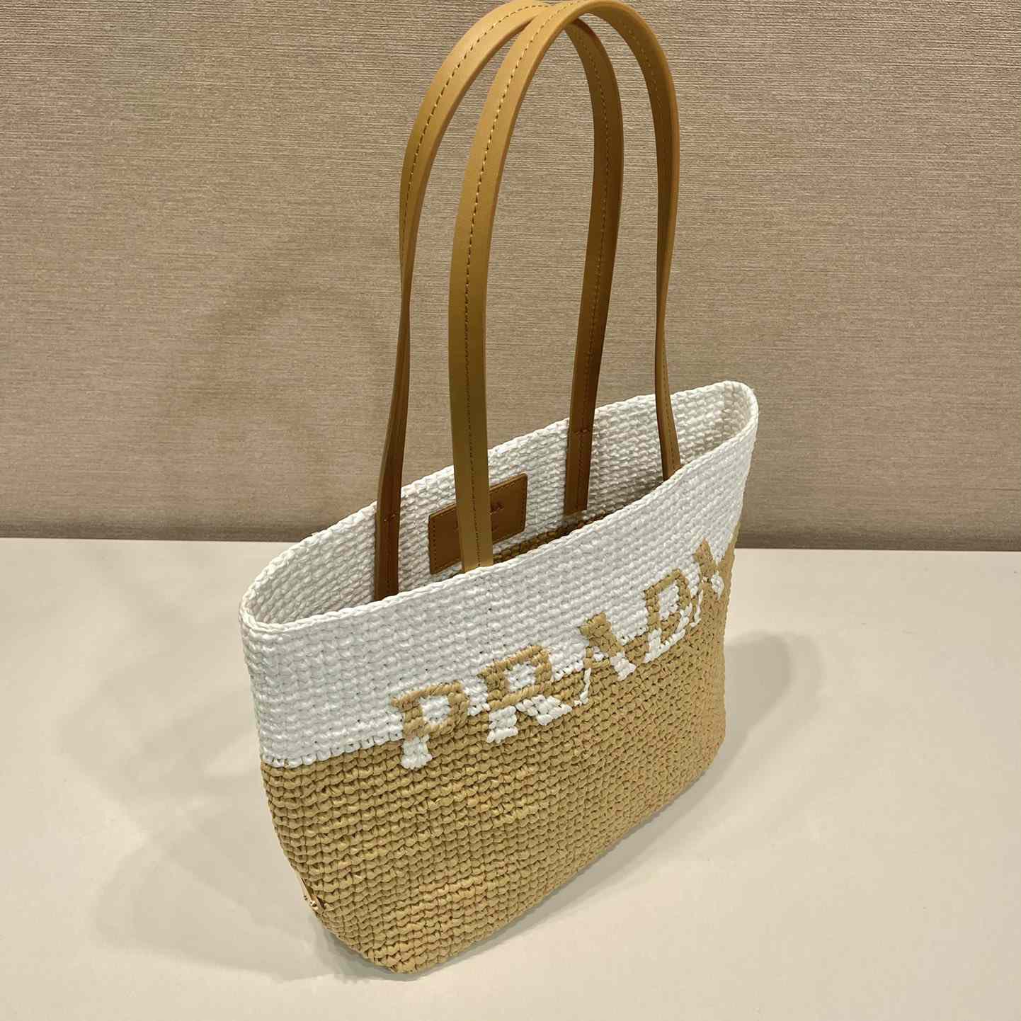 Prada Raffia Tote Bag - PerfectKickZ