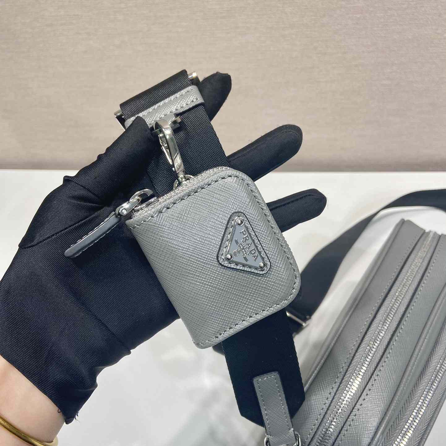 Prada Saffiano Leather Shoulder Bag - PerfectKickZ