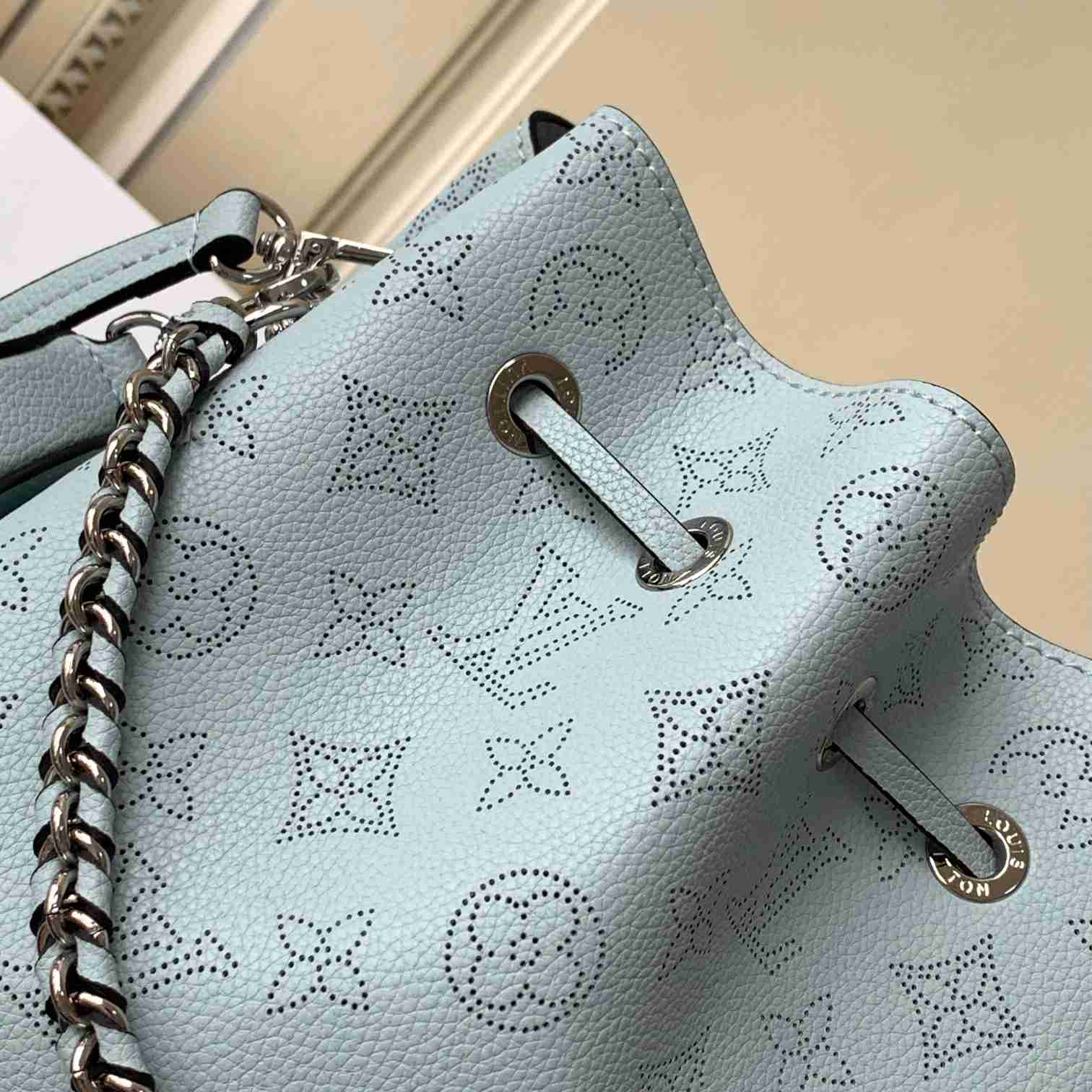 Louis Vuitton Bella Blue Denim Mahina  (19 x 22 x 14cm)    M22198 - PerfectKickZ
