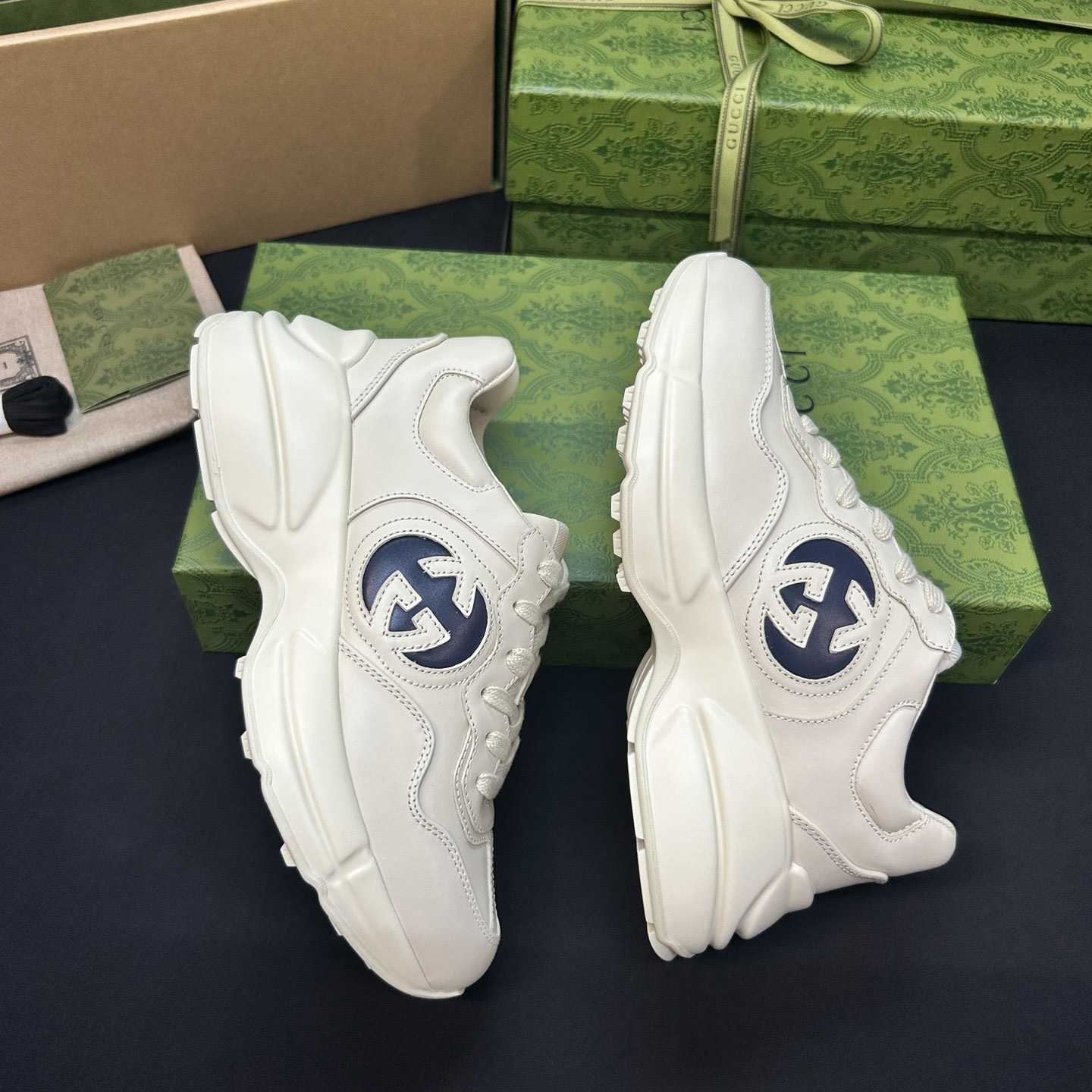 Gucci Interlocking G Rhyton Sneaker (upon uk size) - PerfectKickZ