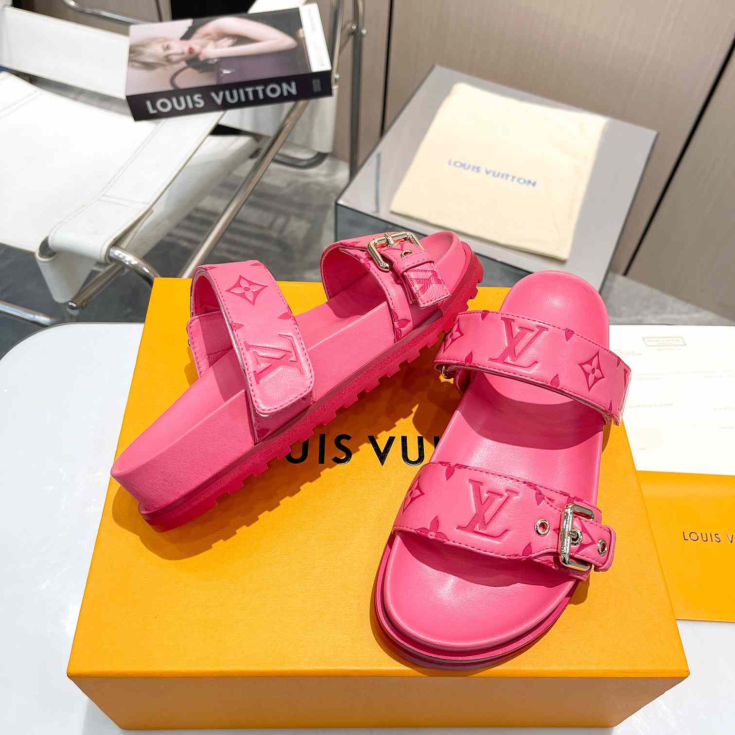 Louis Vuitton Bom Dia Flat Comfort Mule   1AB38P - PerfectKickZ