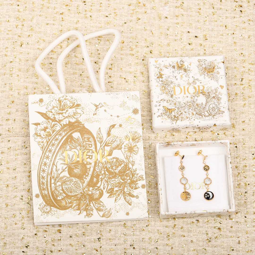 Dior Rose Des Vents And Rose Céleste Earrings - PerfectKickZ