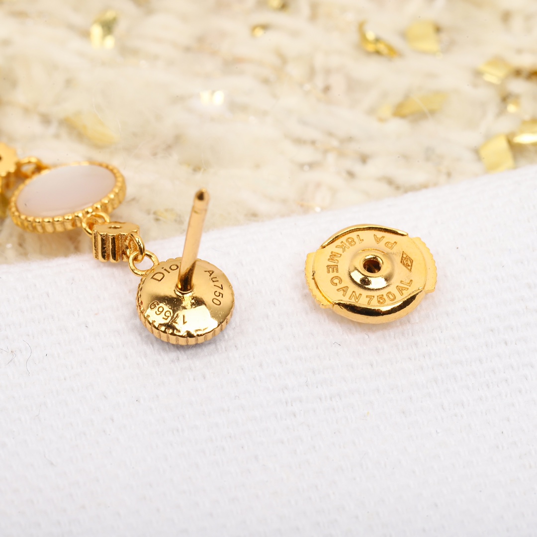 Dior Rose Des Vents And Rose Céleste Earrings - PerfectKickZ