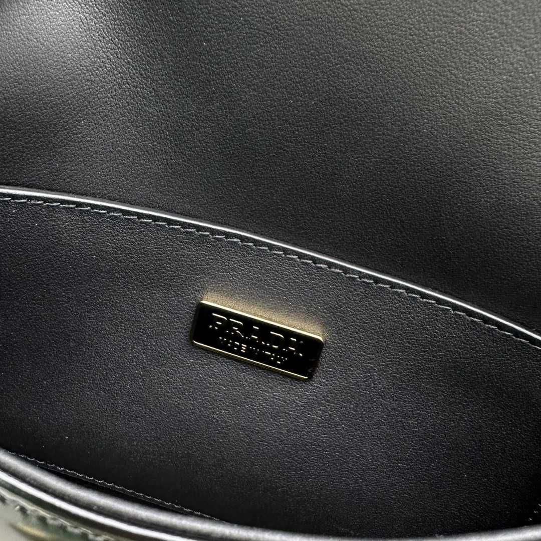 Prada Brushed Leather Shoulder Bag - PerfectKickZ
