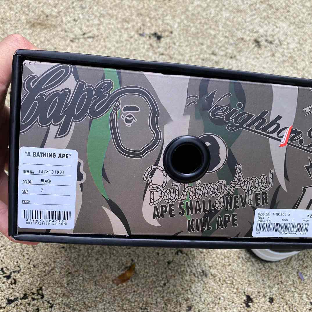 Neighborhood x A Bathing Ape Sta Sneaker    1J23-191-901 - PerfectKickZ