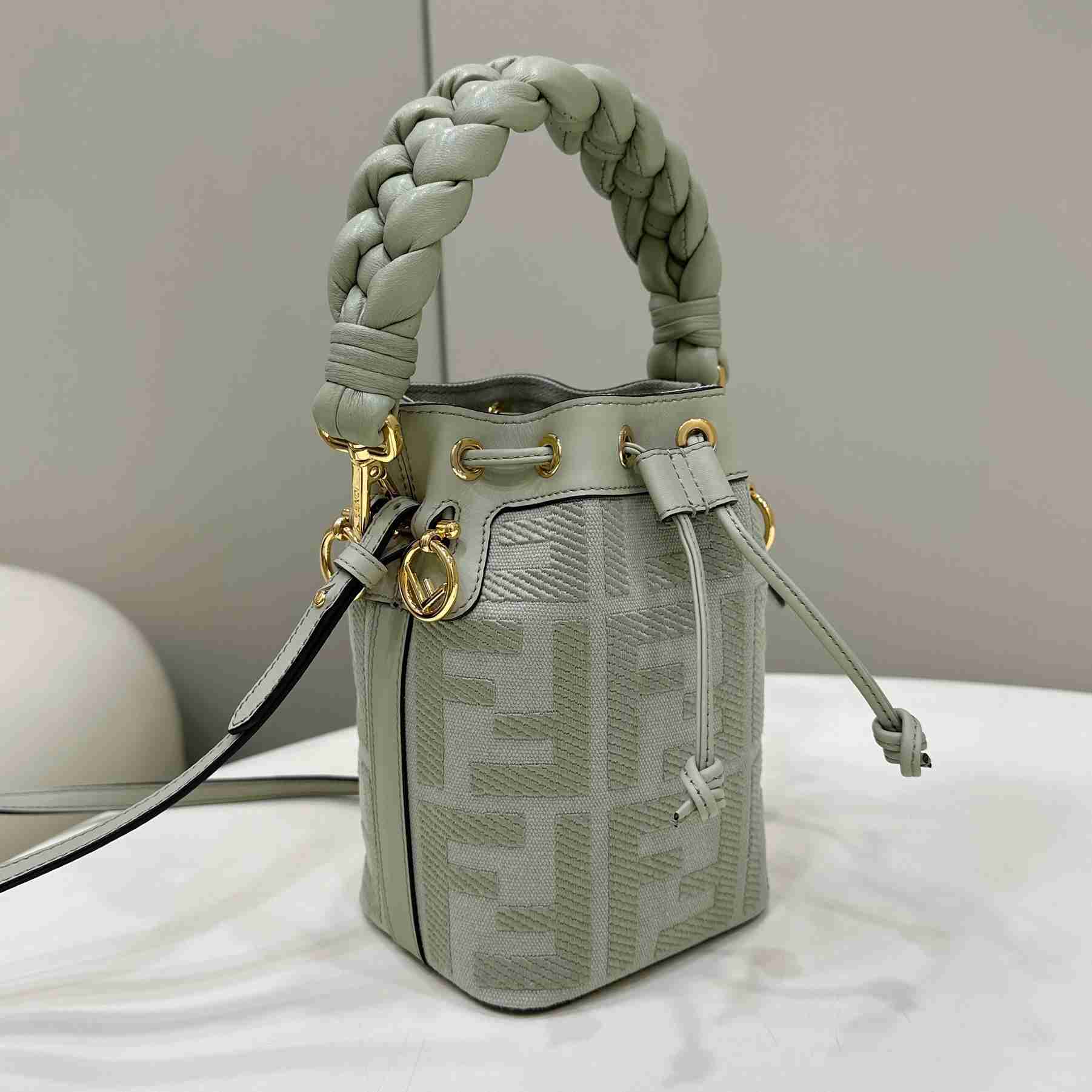 Fendi Mon Tresor Light Green FF Canvas Mini-bag - PerfectKickZ