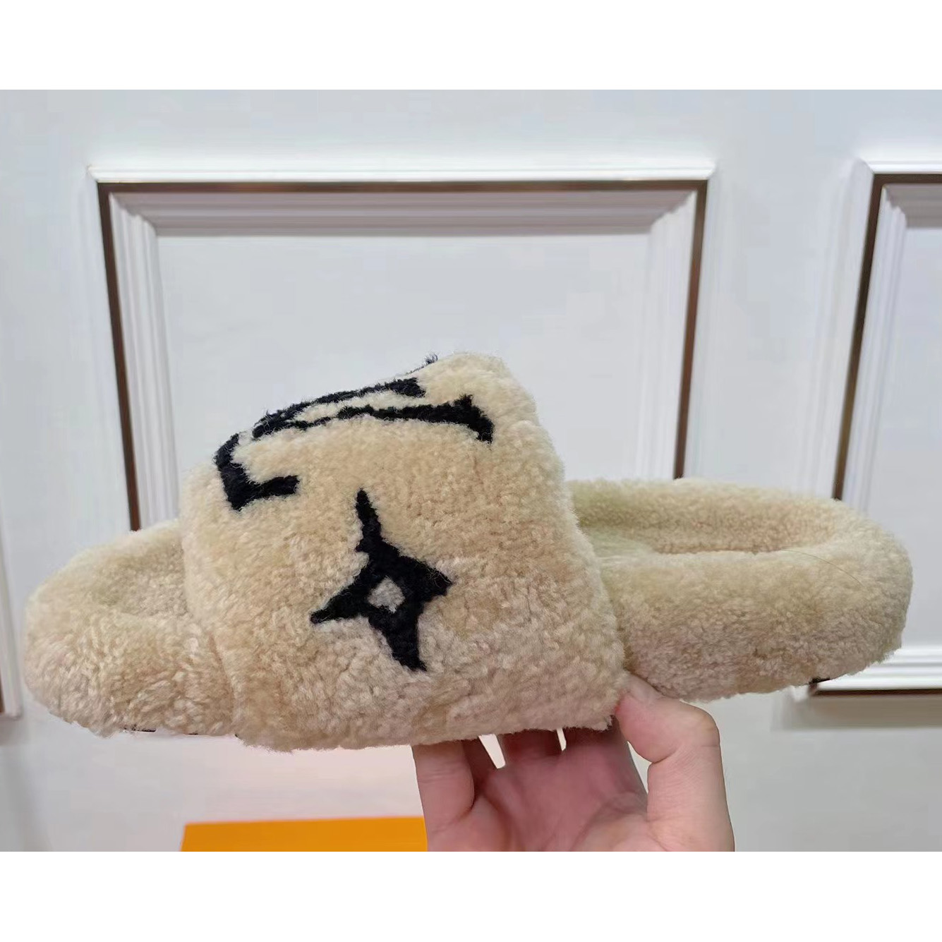 Louis Vuitton Shearling Slides - PerfectKickZ