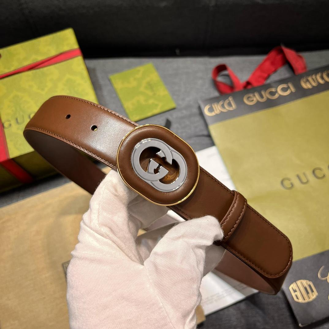 Gucci Belt With Interlocking G Buckle - 
