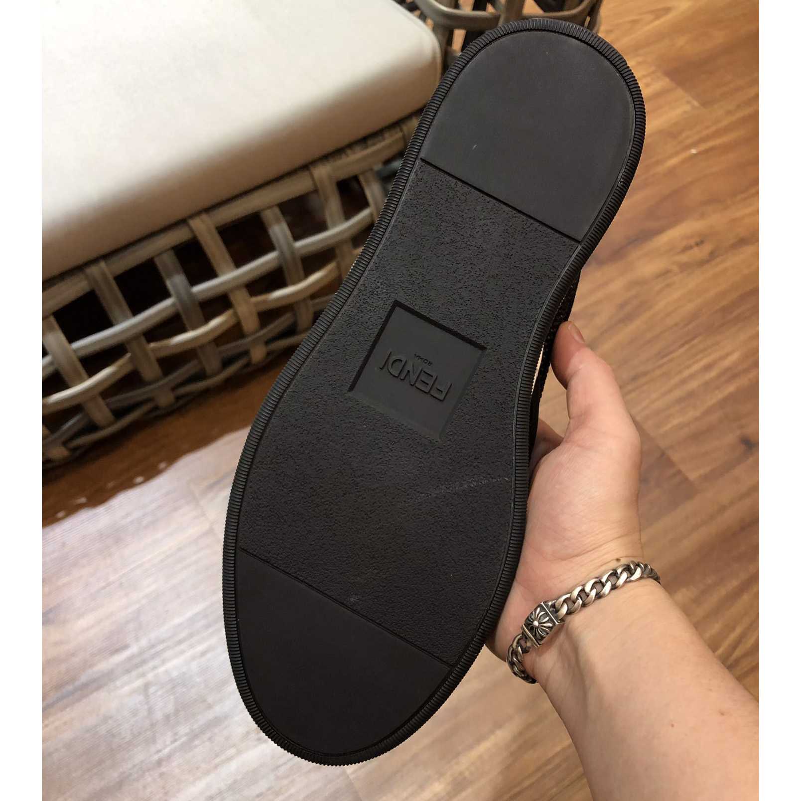 Fendi Men's Black Loafer Monster Eyes - PerfectKickZ