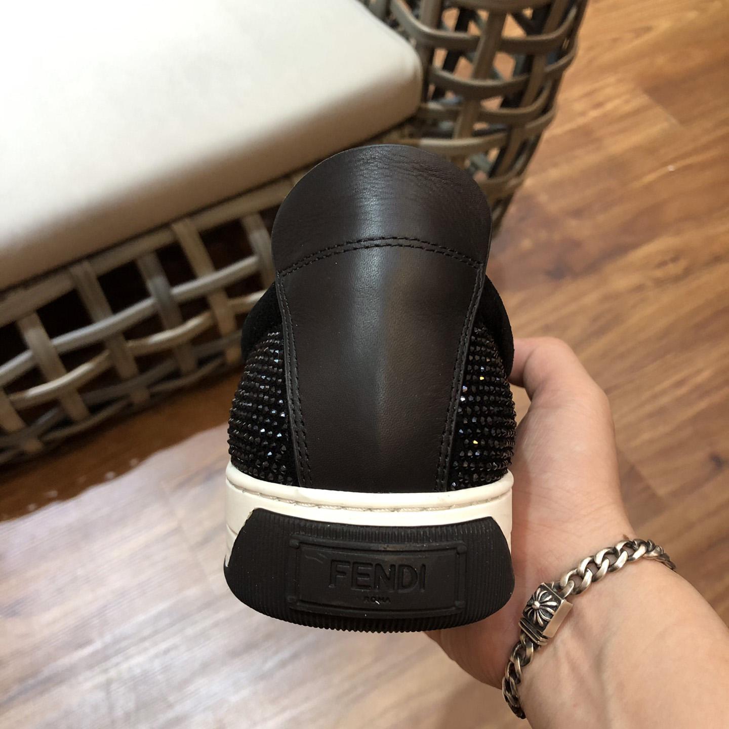 Fendi Men's Black Loafer Monster Eyes - PerfectKickZ