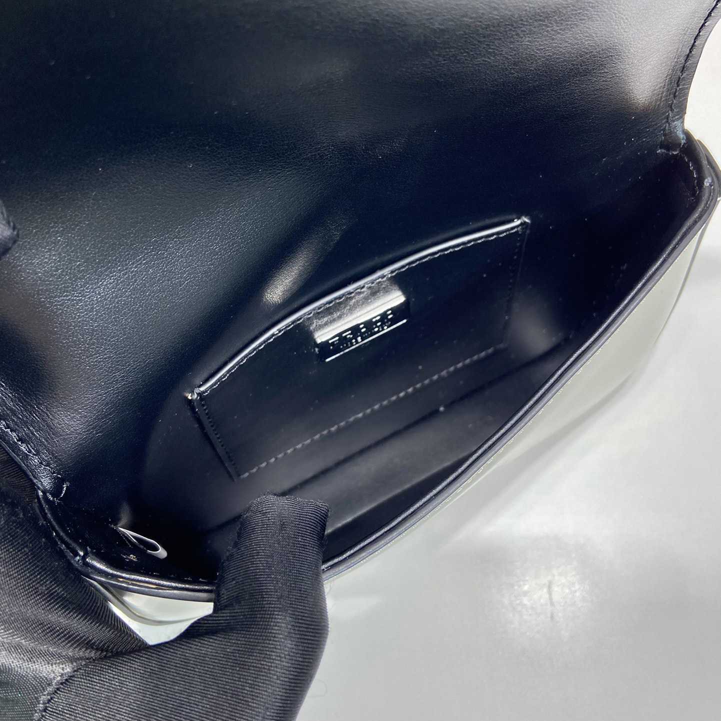 Prada Brushed Leather Mini-bag With Shoulder Strap - PerfectKickZ