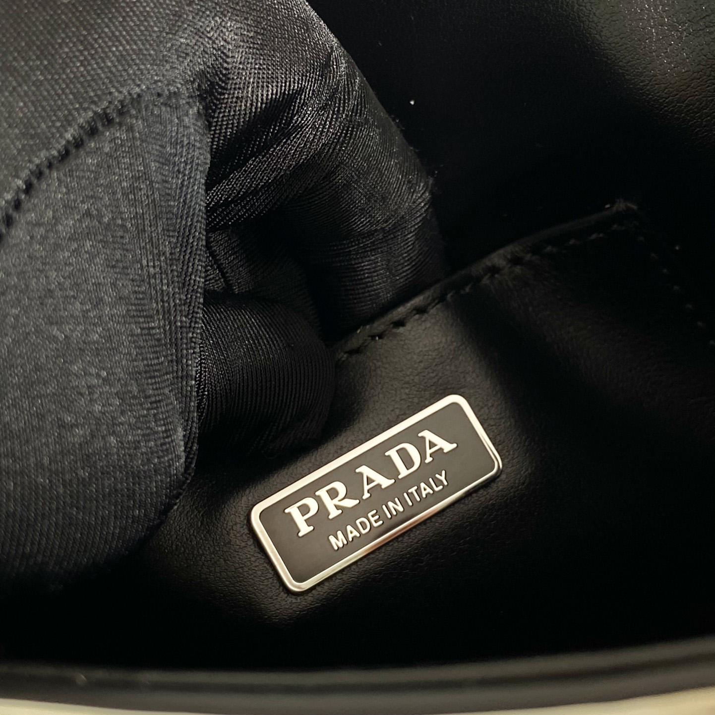 Prada Brushed Leather Mini-bag With Shoulder Strap - PerfectKickZ