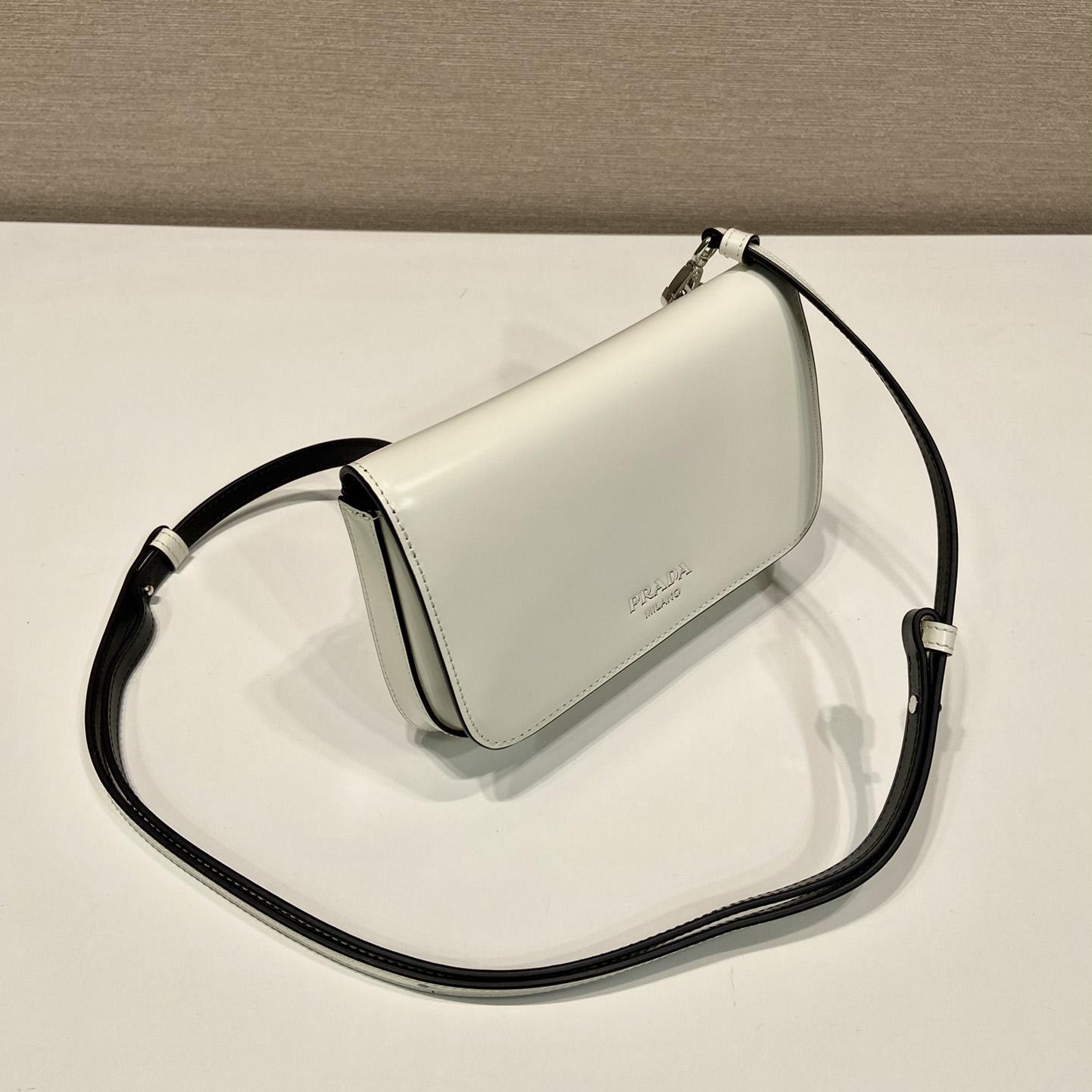 Prada Brushed Leather Mini-bag With Shoulder Strap - PerfectKickZ