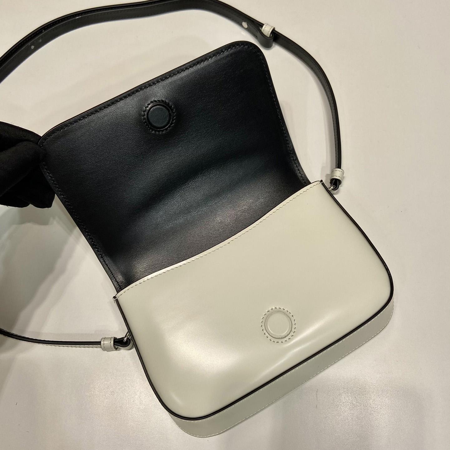 Prada Brushed Leather Mini-bag With Shoulder Strap - PerfectKickZ