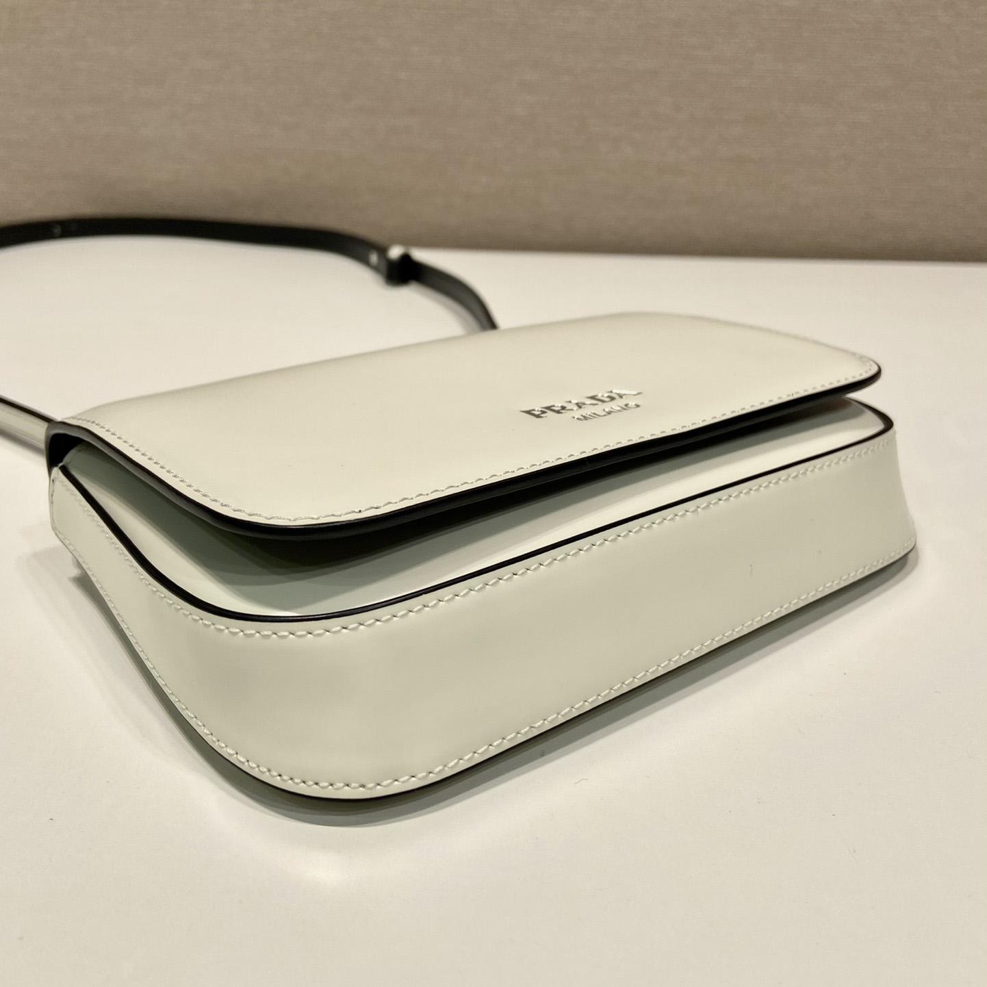Prada Brushed Leather Mini-bag With Shoulder Strap - PerfectKickZ