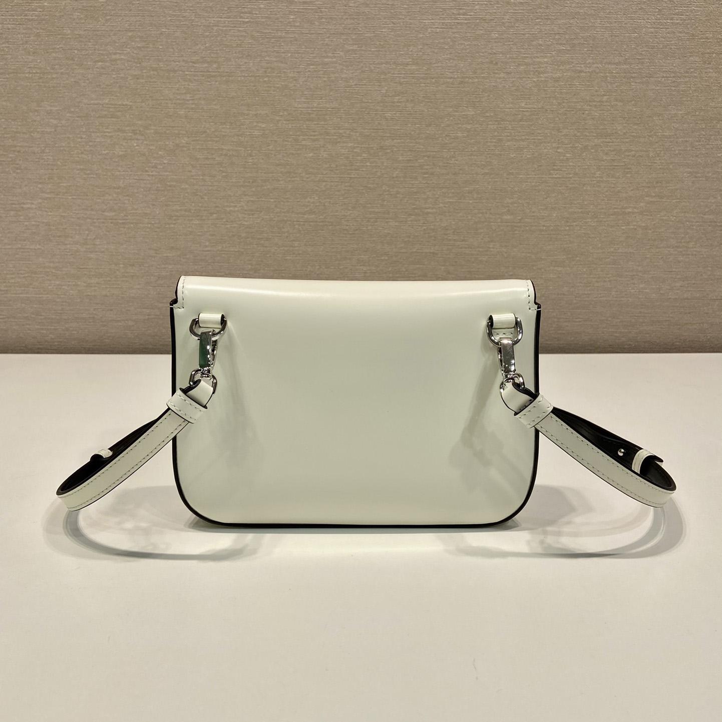 Prada Brushed Leather Mini-bag With Shoulder Strap - PerfectKickZ