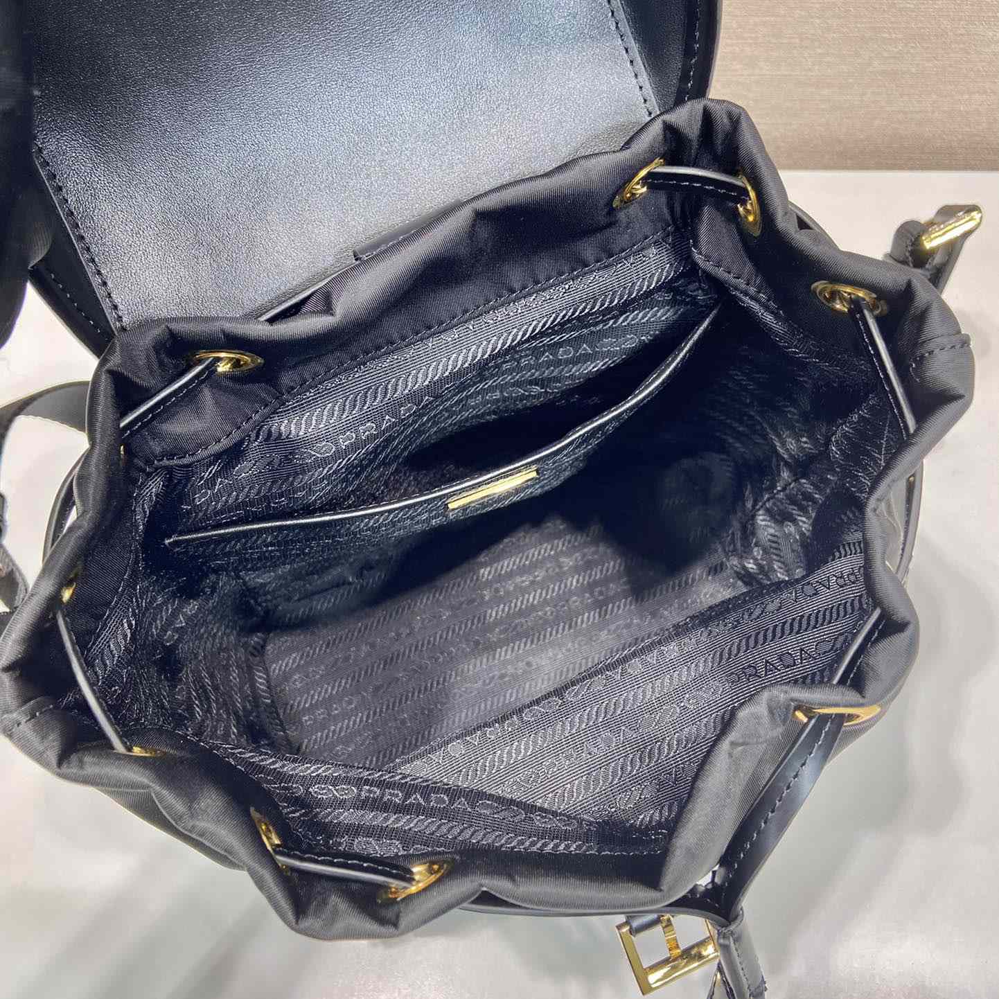 Prada Re-Nylon And Brushed Leather Backpack - PerfectKickZ