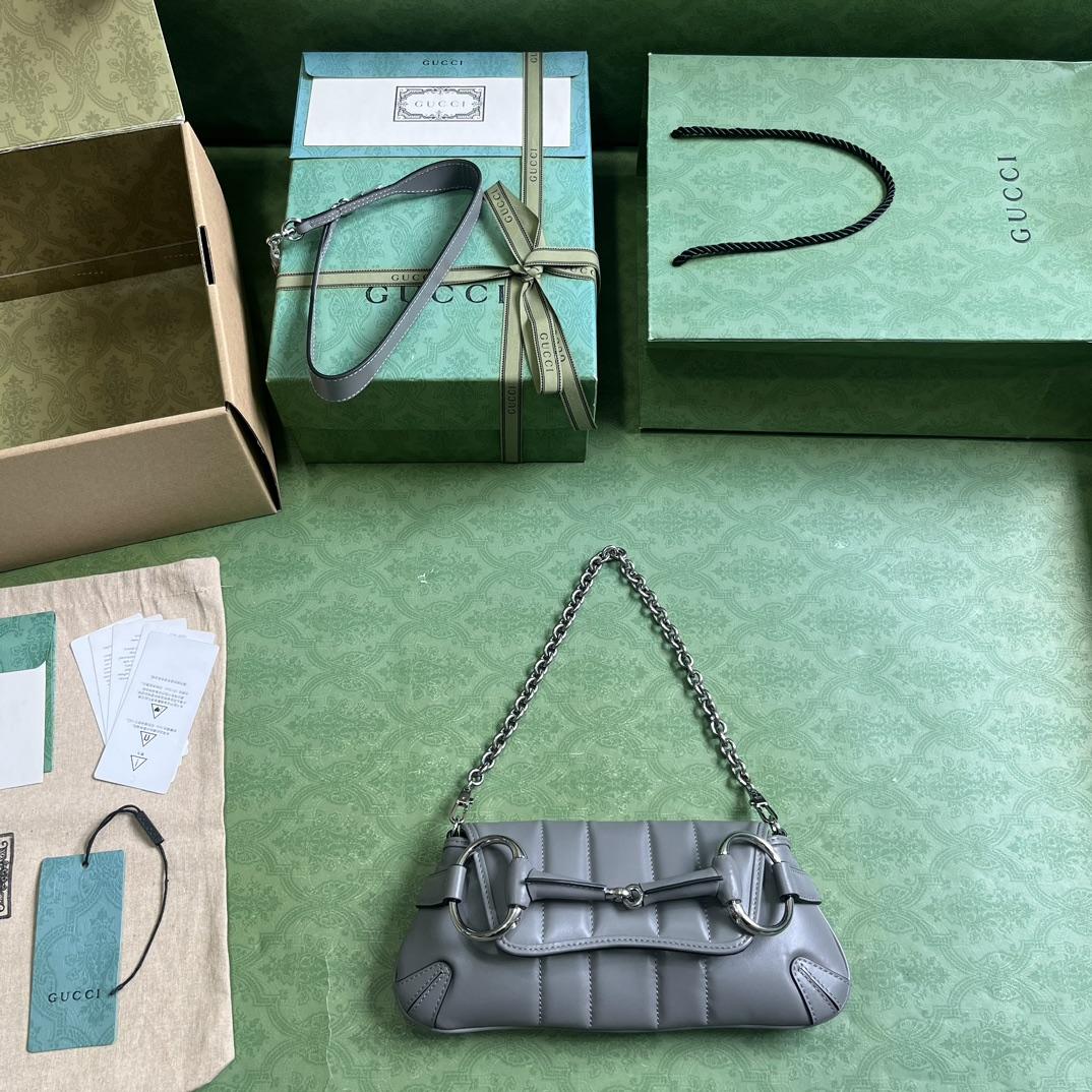 Gucci Horsebit Chain Small Shoulder Bag (27x 11.5x 5cm) - PerfectKickZ