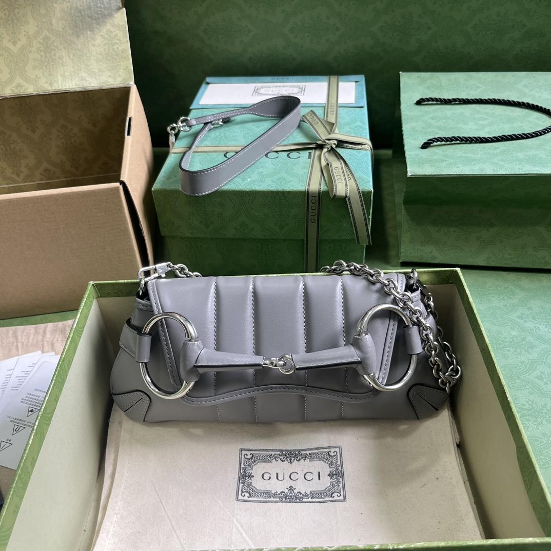Gucci Horsebit Chain Small Shoulder Bag (27x 11.5x 5cm) - PerfectKickZ