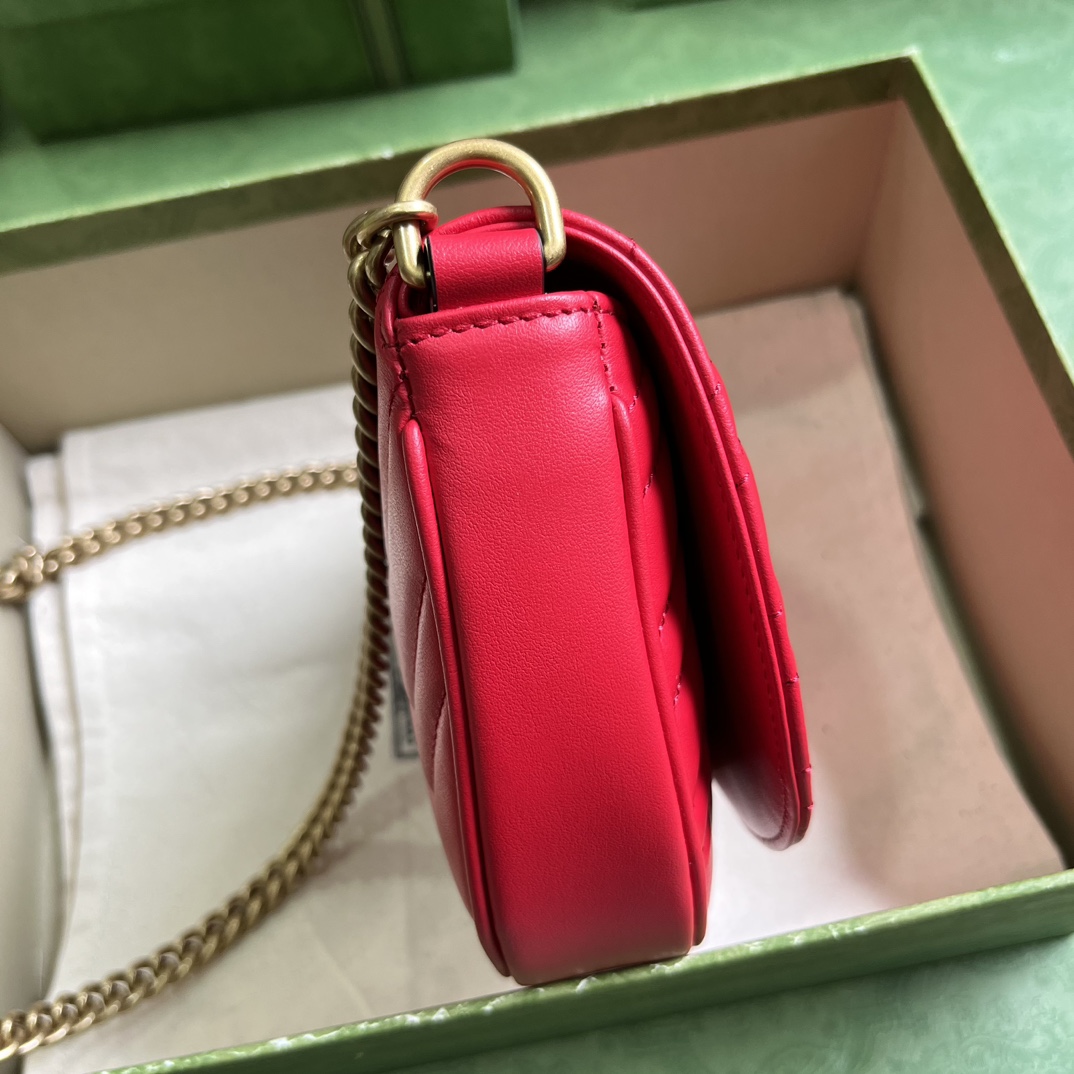Gucci GG Marmont Matelasse Chain Mini Bag (20x 14.5x 4cm) - PerfectKickZ