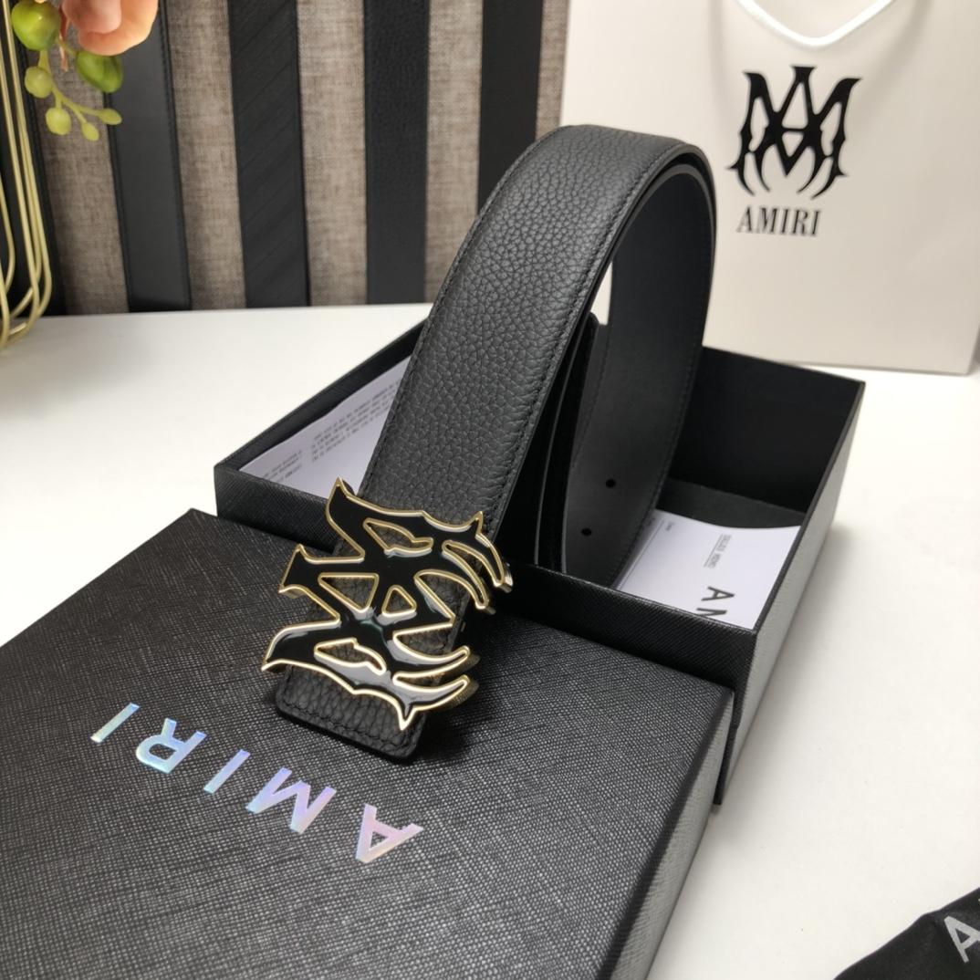 Amiri Ma Leather Belt - PerfectKickZ