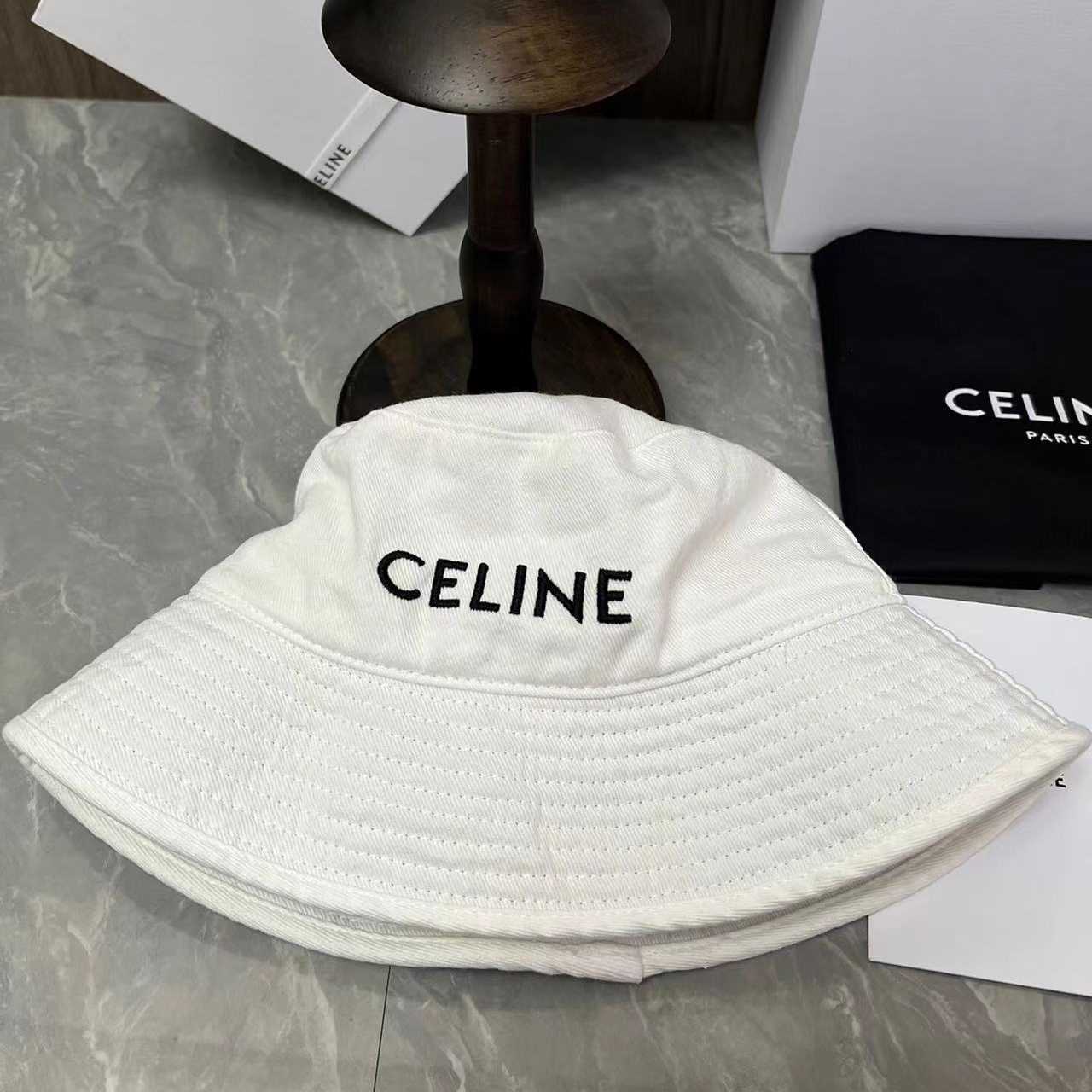Celine Cotton Bucket Hat - PerfectKickZ