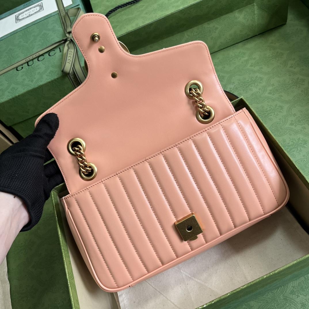 Gucci GG Marmont Small Shoulder Bag(26*15*7cm)   - PerfectKickZ