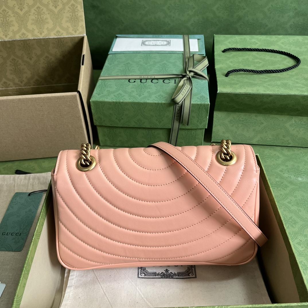 Gucci GG Marmont Small Shoulder Bag(26*15*7cm)   - PerfectKickZ