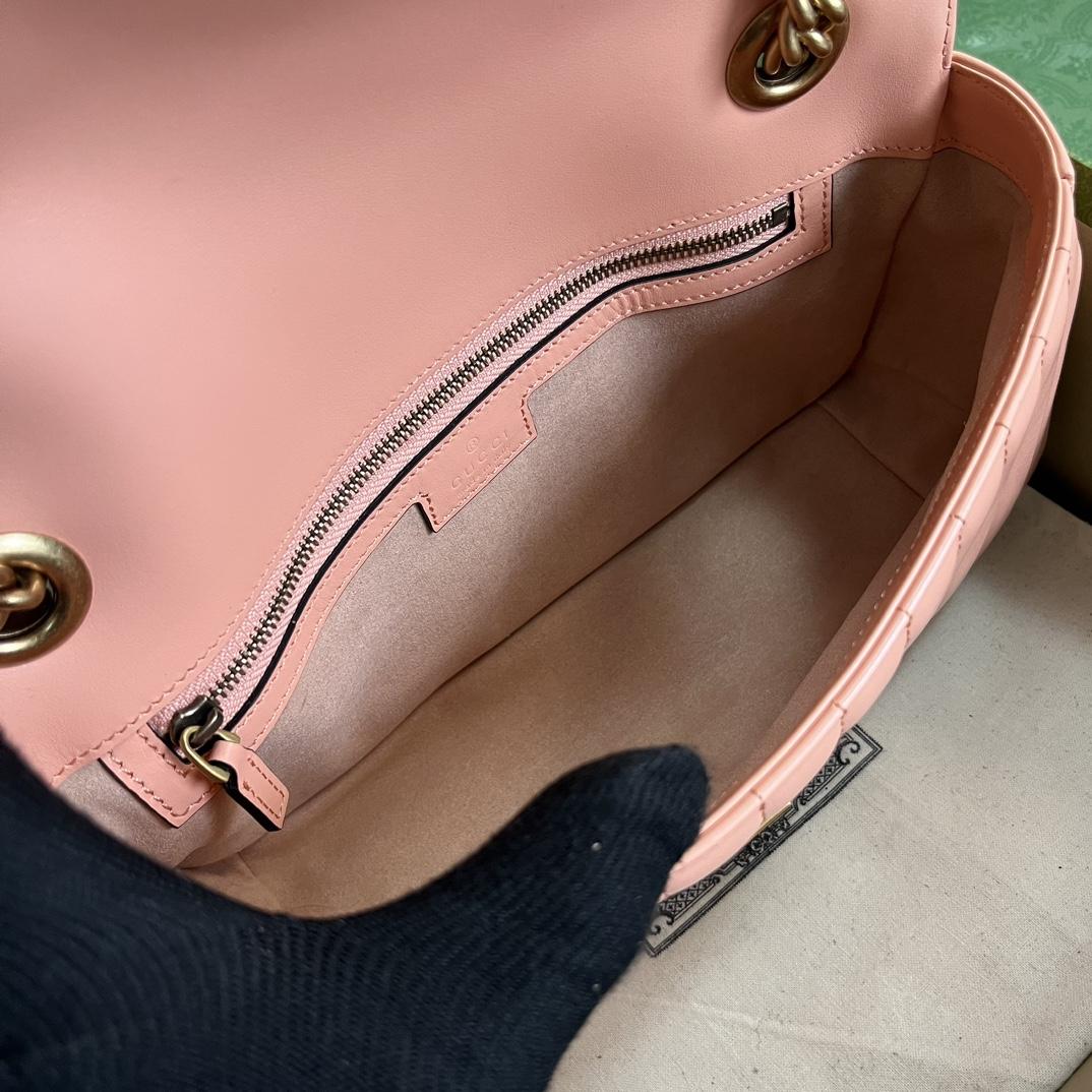 Gucci GG Marmont Small Shoulder Bag(26*15*7cm)   - PerfectKickZ