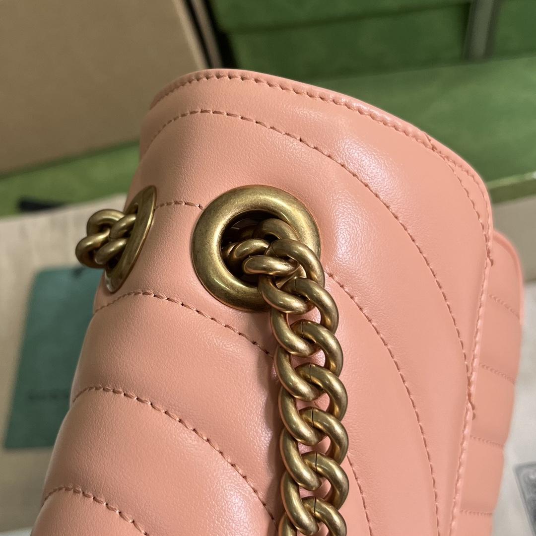 Gucci GG Marmont Small Shoulder Bag(26*15*7cm)   - PerfectKickZ