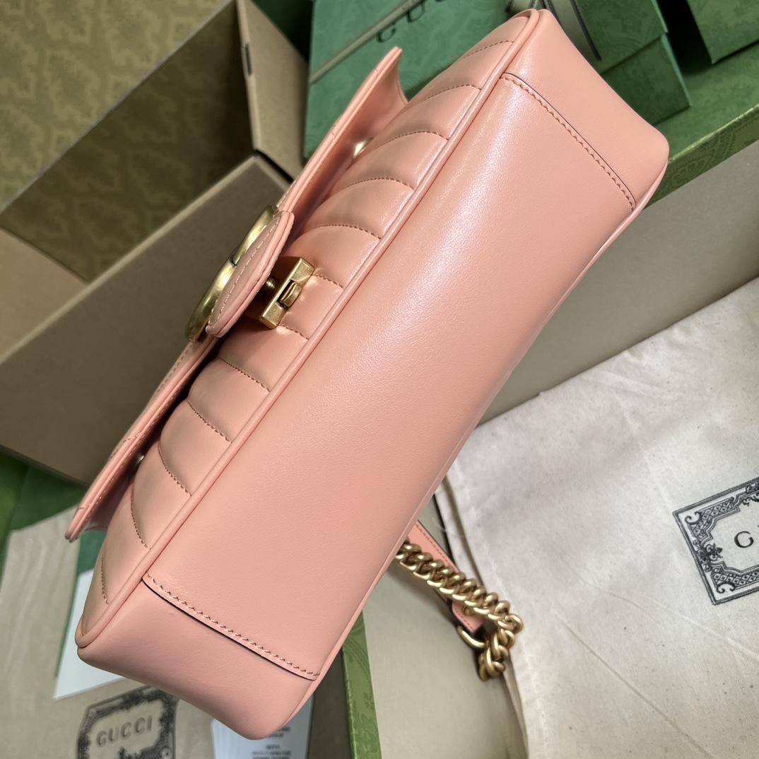 Gucci GG Marmont Small Shoulder Bag(26*15*7cm)   - PerfectKickZ
