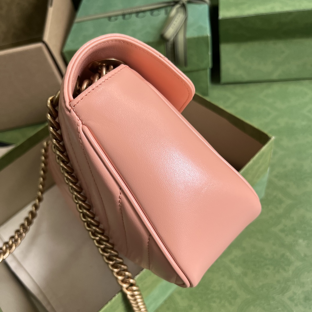 Gucci GG Marmont Small Shoulder Bag(26*15*7cm)   - PerfectKickZ
