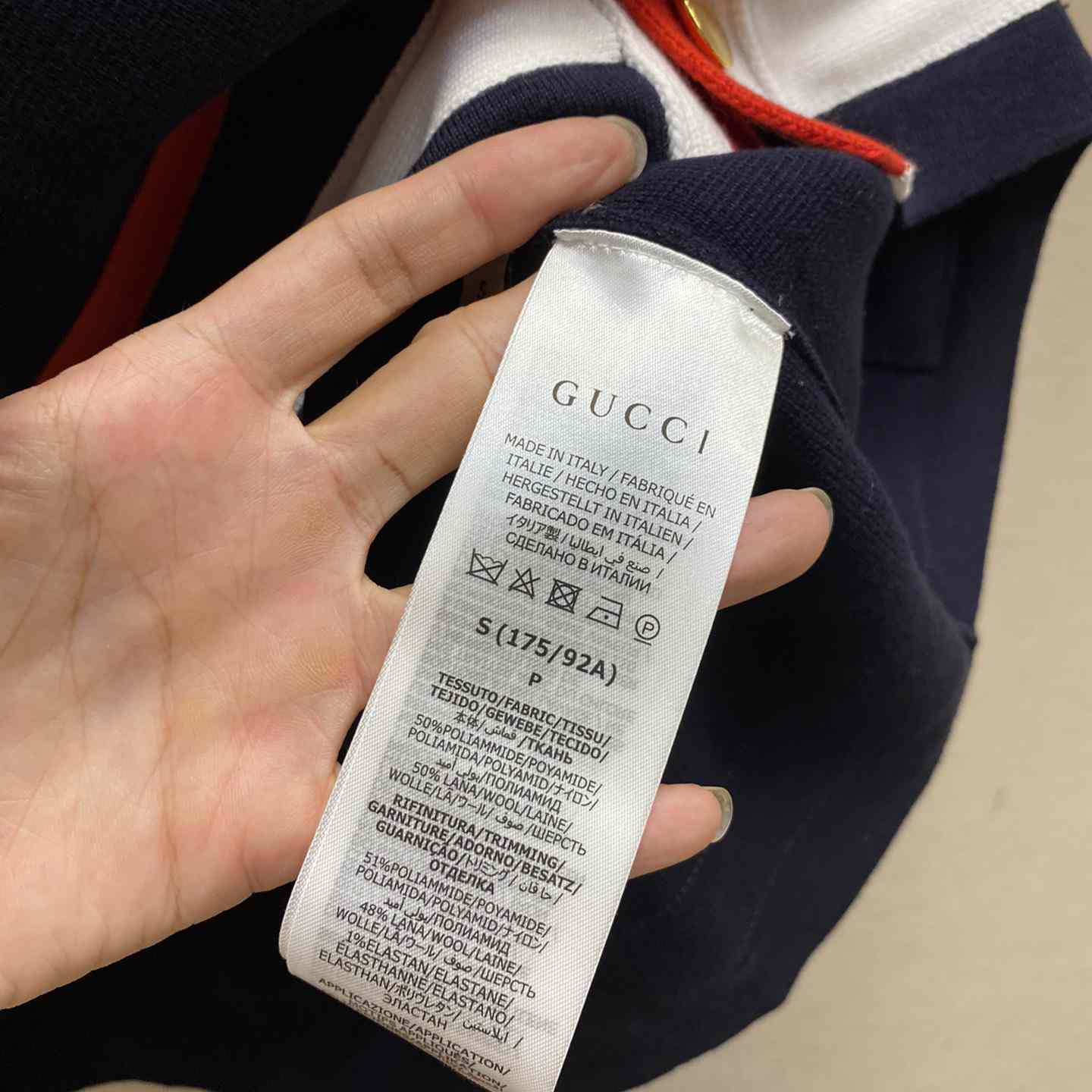 Gucci Knit Wool Cardigan With Patch - PerfectKickZ