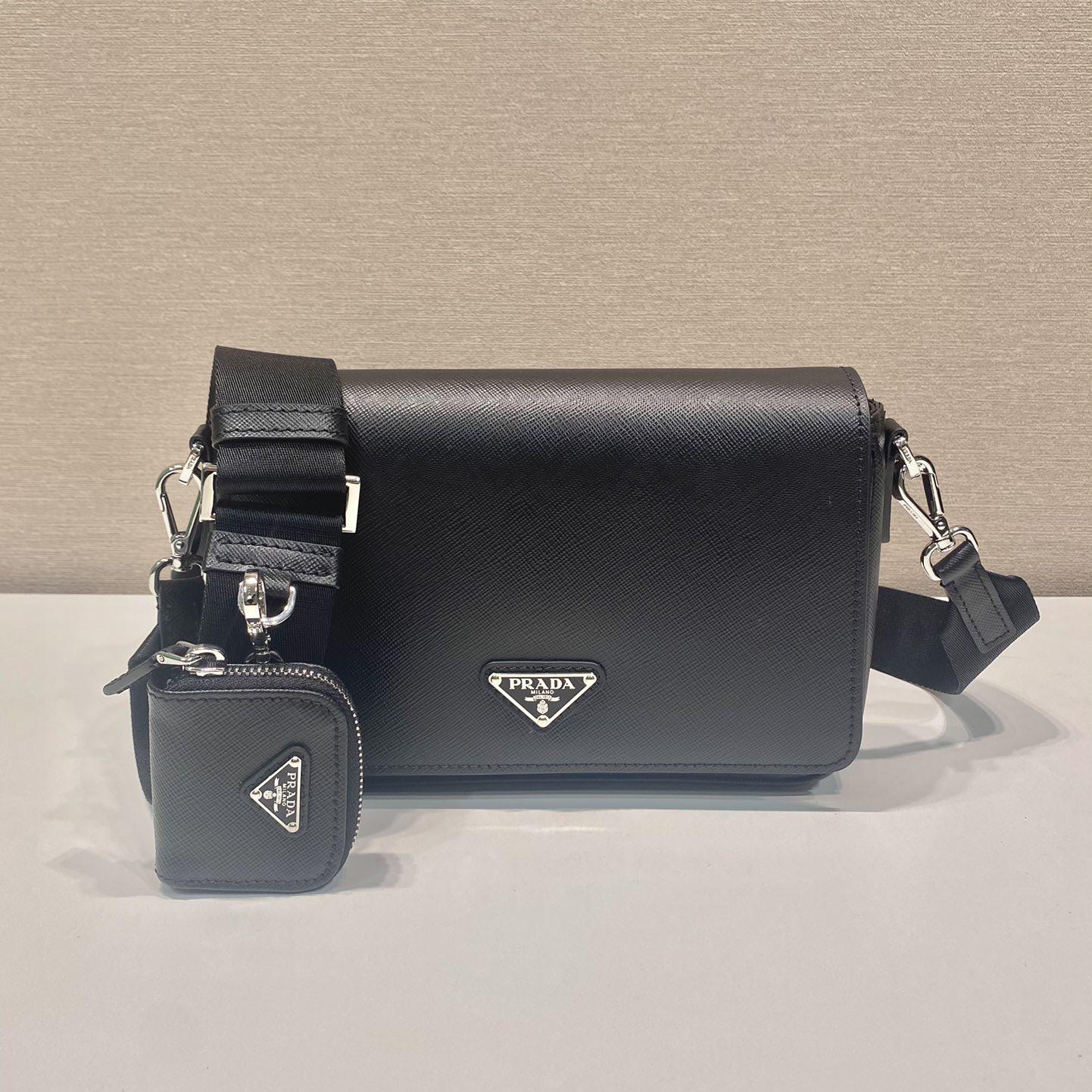 Prada Saffiano Leather Shoulder Bag - PerfectKickZ