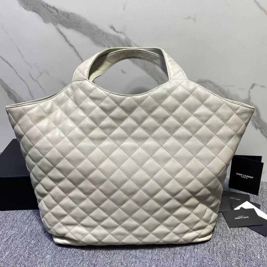 Saint Laurent Icare Extra large Embellished Quilted Leather Tote (58-34-8cm) - PerfectKickZ