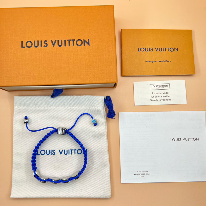 Louis Vuitton Monogram Colors Braided Bracelet   M1002A - PerfectKickZ
