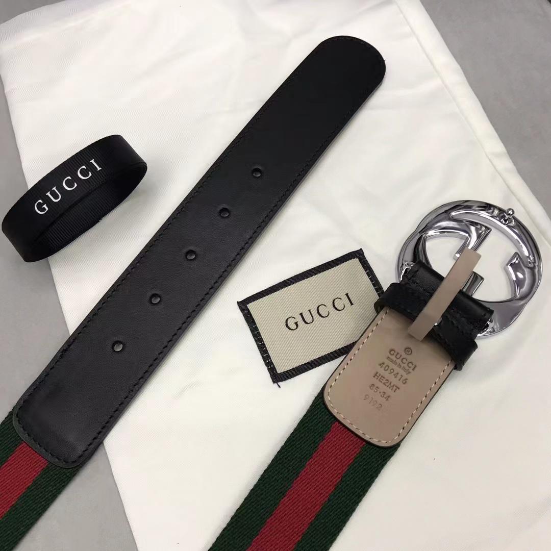 Gucci Web Belt With G Buckle - 