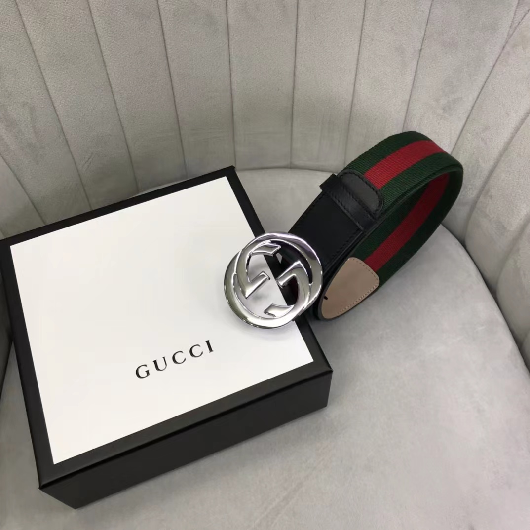 Gucci Web Belt With G Buckle - 