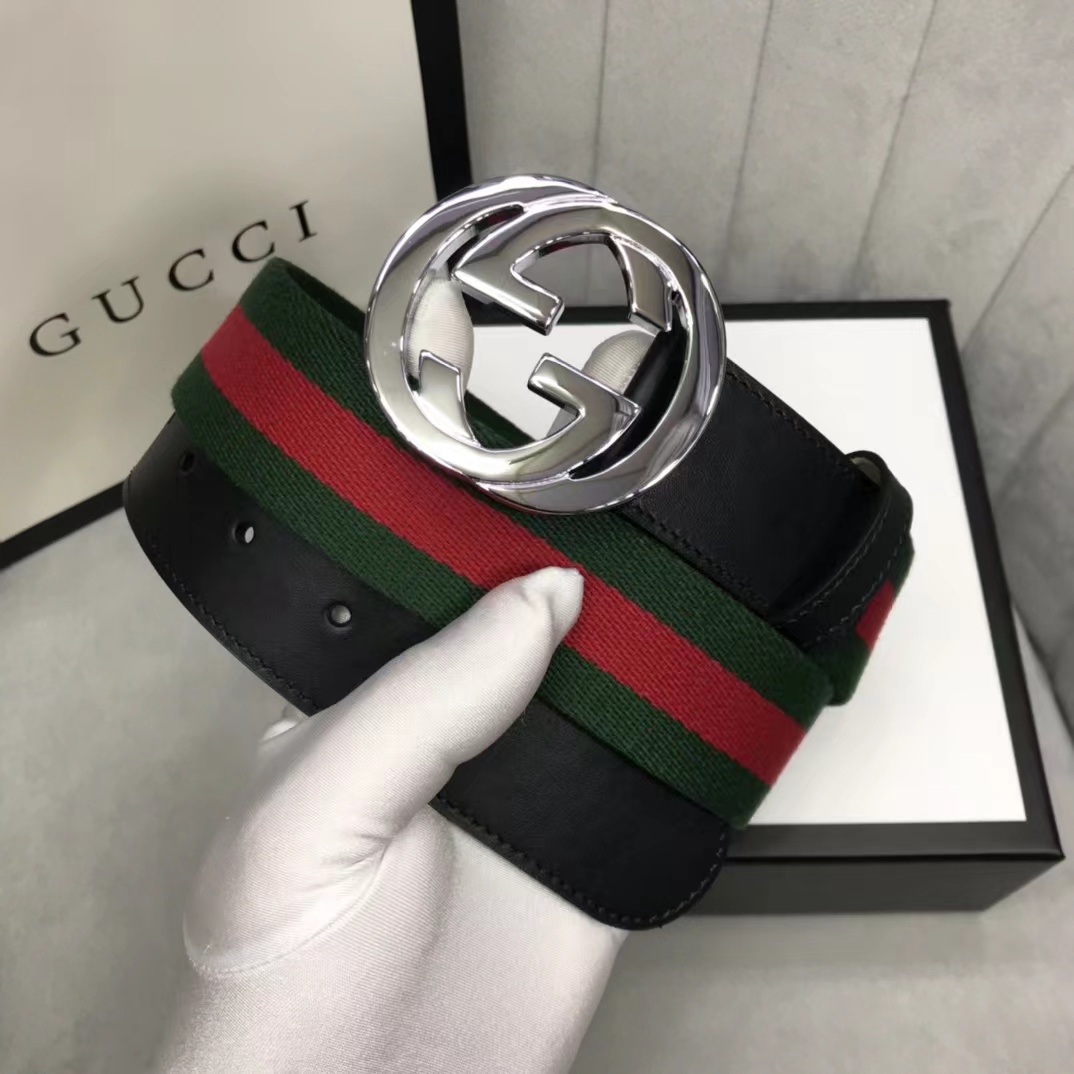 Gucci Web Belt With G Buckle - 