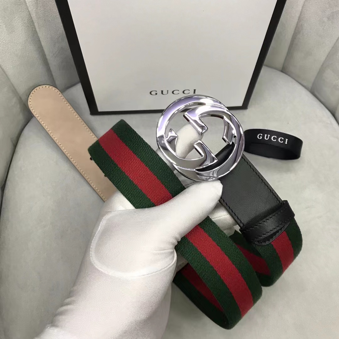 Gucci Web Belt With G Buckle - 